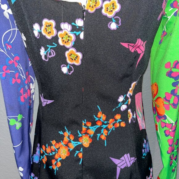 VERSACE for H&M Limited Edition Silk Japanese Origami Design Mini Dress NWOT - 8 - Picture 12 of 15